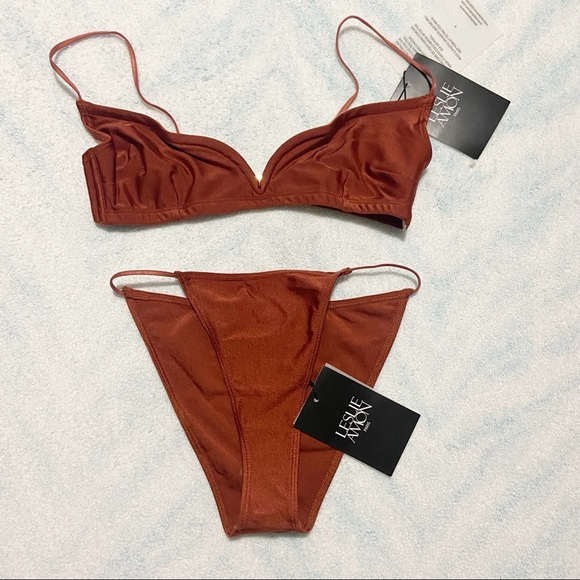 Leslie Amon Other - NEW Leslie Amon Caro Brown Bikini Set